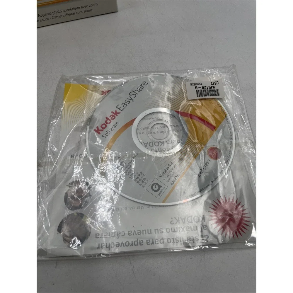 Kodak Easy Share C613 6.2 MP Digital Camera 3X Zoom+Battery+CD+SD Card+Manuals